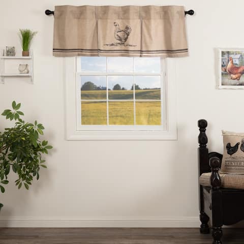 Sawyer Mill Chicken Pleated Valance