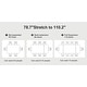 preview thumbnail 11 of 40, 110.24'' Extendable Rectangular Sintered Stone Dining Table For 6-10 People