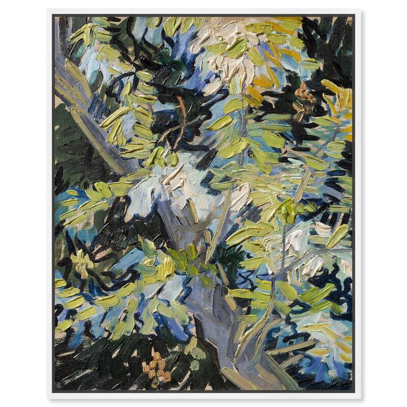 Blossoming Acacia Branches 1890 Canvas by Art Remedy - White - 24" x 30"