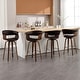 preview thumbnail 138 of 186, 26"/29" Faux Leather Swivel Bar Stools, Wood Counter Stool