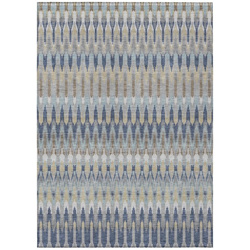 Machine Washable Indoor/ Outdoor Chantille Moroccan Boho Rug