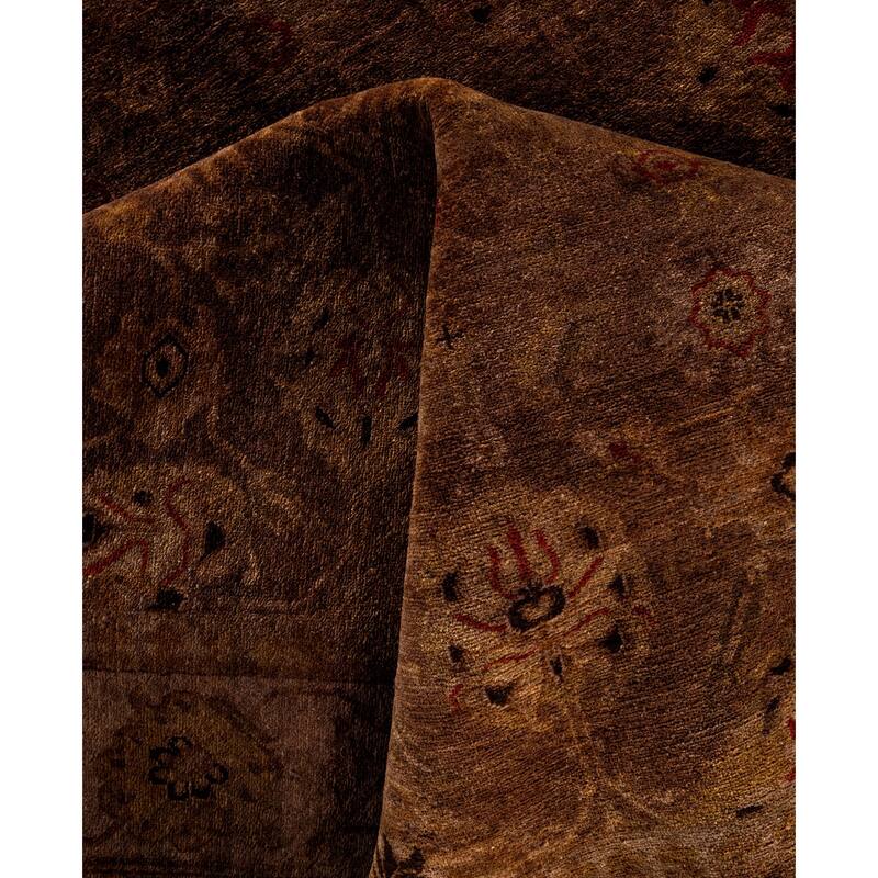 Overdyed One-of-a-Kind Hand-Knotted Area Rug - Brown - 6' 2" x 8' 10"