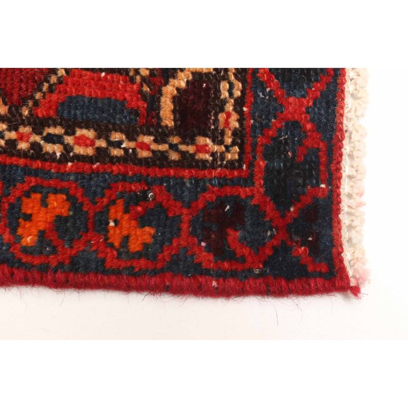 ECARPETGALLERY Hand-knotted Kayseri Vintage Red Wool Rug - 3'11 x 6'2