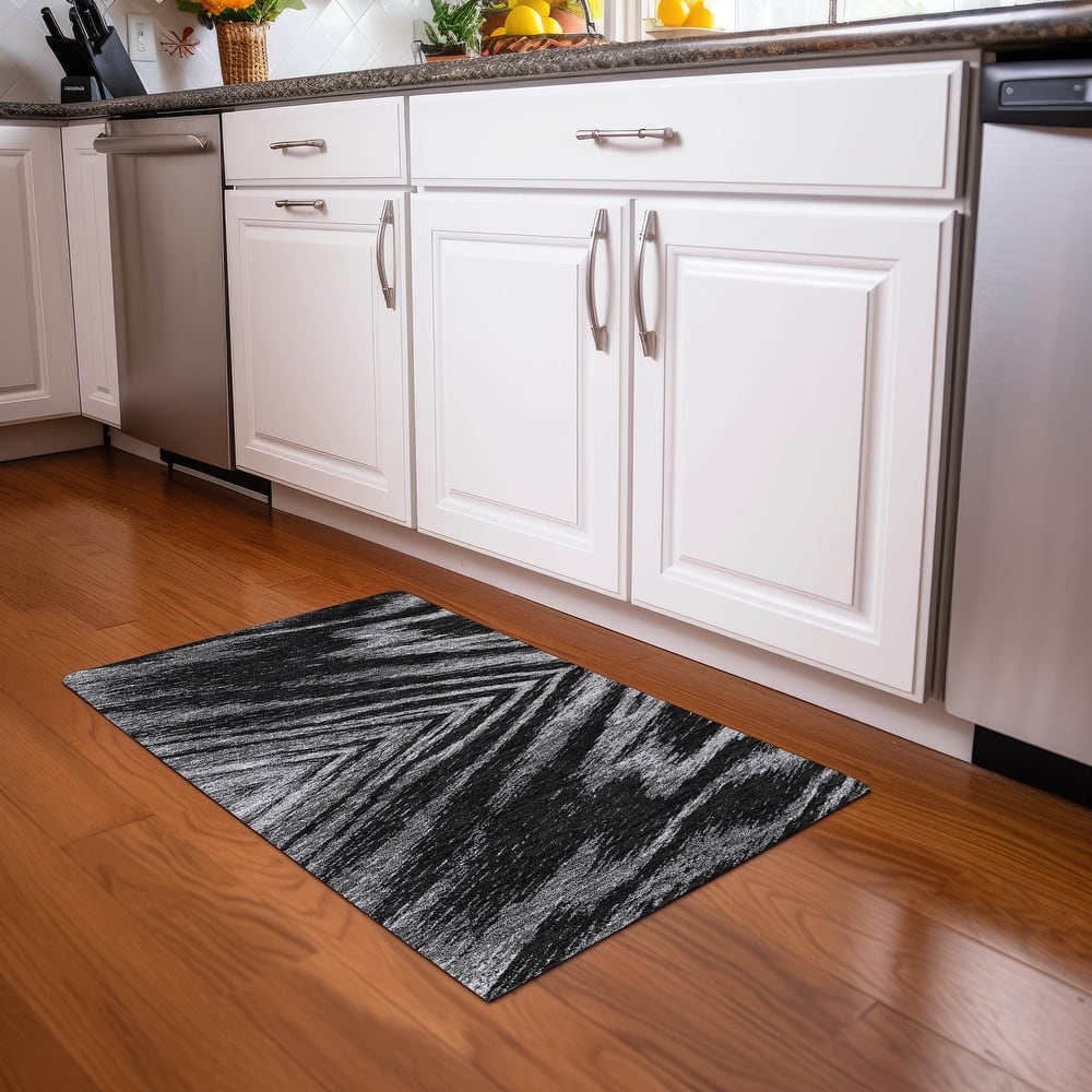 Premium Washable Super Soft Modern Chevron Mayfield Rug
