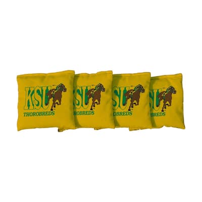 Kentucky State University Thorobreds Yellow Cornhole Bags