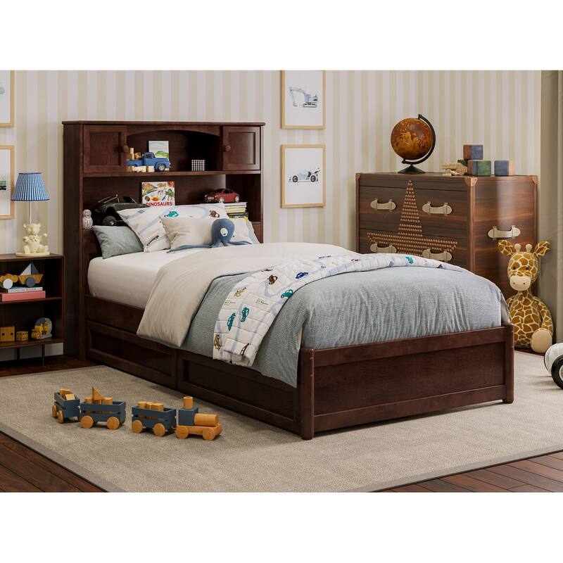 Hadley Platform Bed with Panel Footboard and Storage Drawers