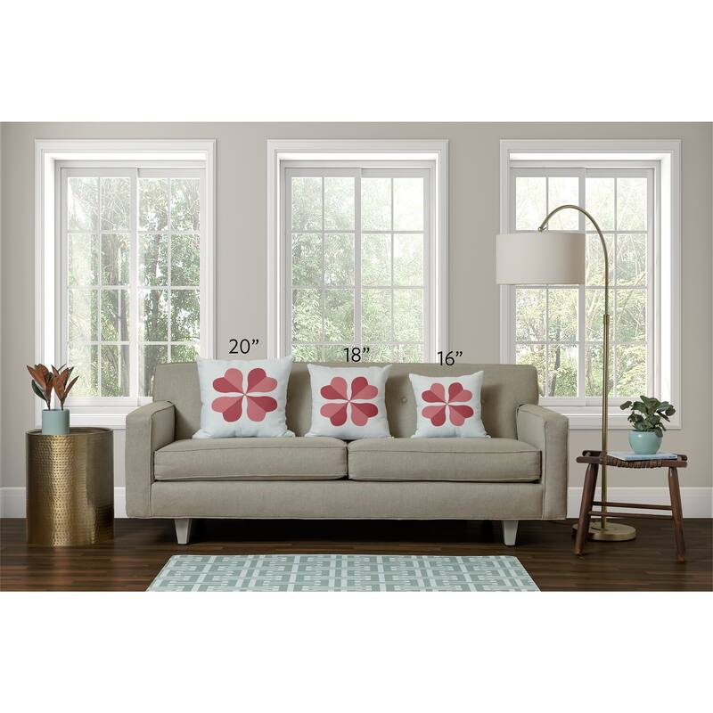 Lucky Clover St. Patrick's Day Indoor/Outdoor Throw Pillow