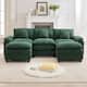 Option Olive/3 Seats with 2 Ottomans