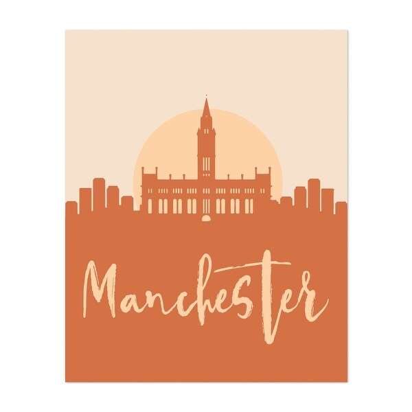 Shop Manchester United Kingdom City Unframed Wall Art Print/Poster - Overstock - 31653676