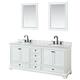 Option White / White Carrara Marble Top / Matte Black