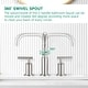 preview thumbnail 24 of 34, Vanityfair 8" Widespread Double Handles Bathroom Sink Faucet with Drain Assembly