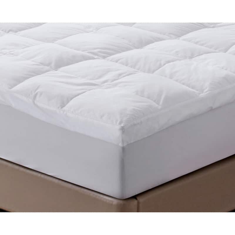 Triple Chamber Down and Feather Mattress Topper - White