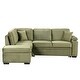 preview thumbnail 11 of 79, 84.75" Sleeper Sofa Bed, 2 In 1 Pull Out Sofa Bed L Shape Couch With Storage Ottoman For Living Room, Bedroom Couch