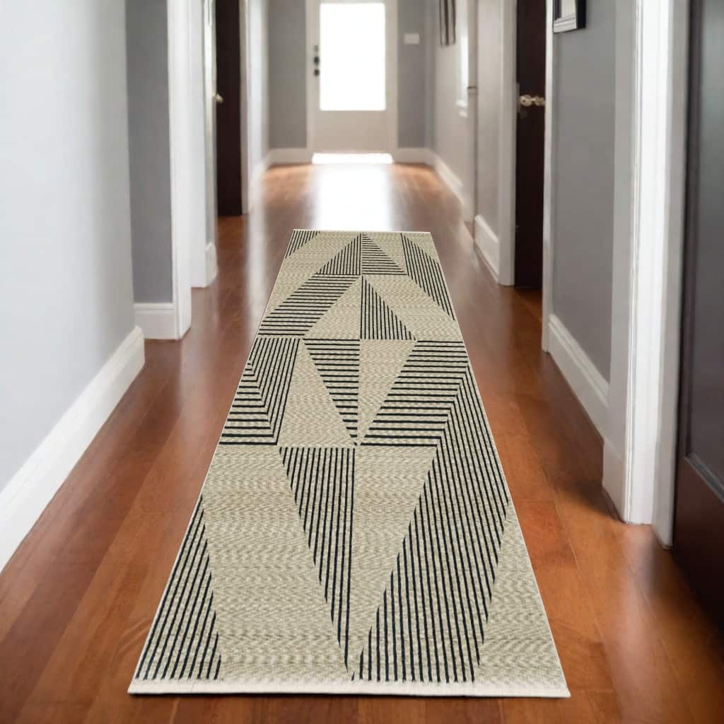 HomeRootsGeometric Modern Runner Area Rug