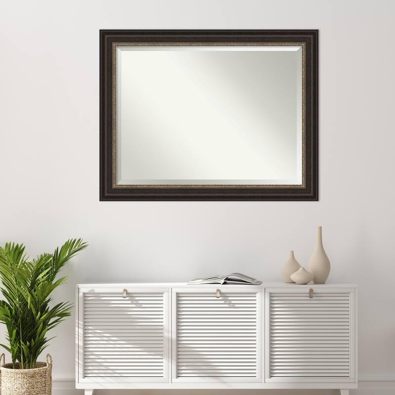 Beveled Bathroom Wall Mirror - Paragon Bronze Frame
