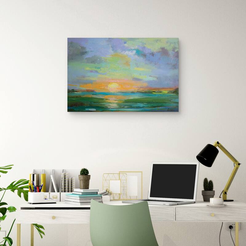 Sherbert Sunset by Alexi Fine Canvas Art Print