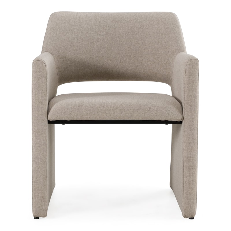 Modrest Lasara Modern Beige Fabric Dining Chair