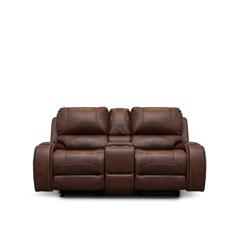 Demetra Brown Reclining Love Seat