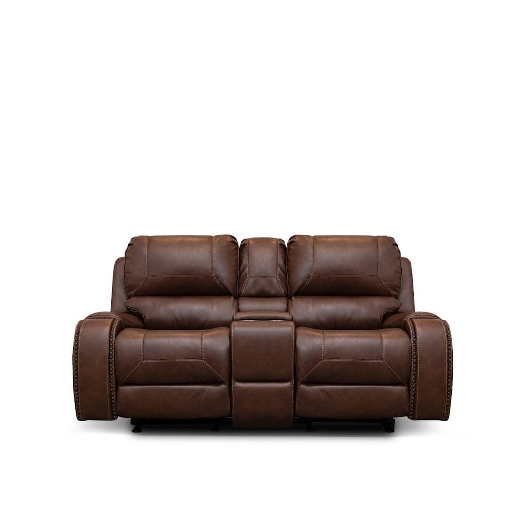 Demetra Brown Reclining Love Seat