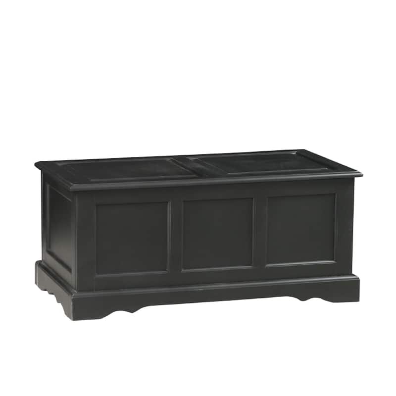 Antique Black Devonshire Blanket Chest - Black - Wood/Veneer