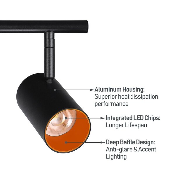 Track light housing top