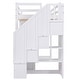 preview thumbnail 34 of 34, Twin Loft Bed with Wardrobe, Desk, Drawers, Cabinet, and Staircase, Grey