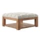 preview thumbnail 25 of 26, Lennon Pine Storage Ottoman Coffee Table by iNSPIRE Q Artisan