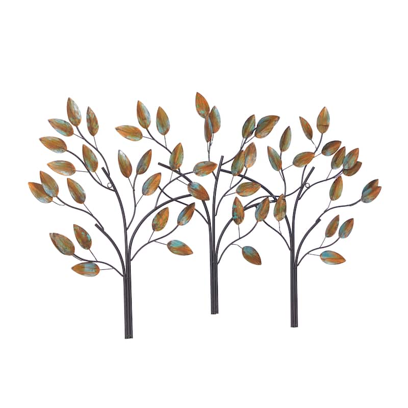 Metal Tree Wall Decor - Brown - Roche River Decor