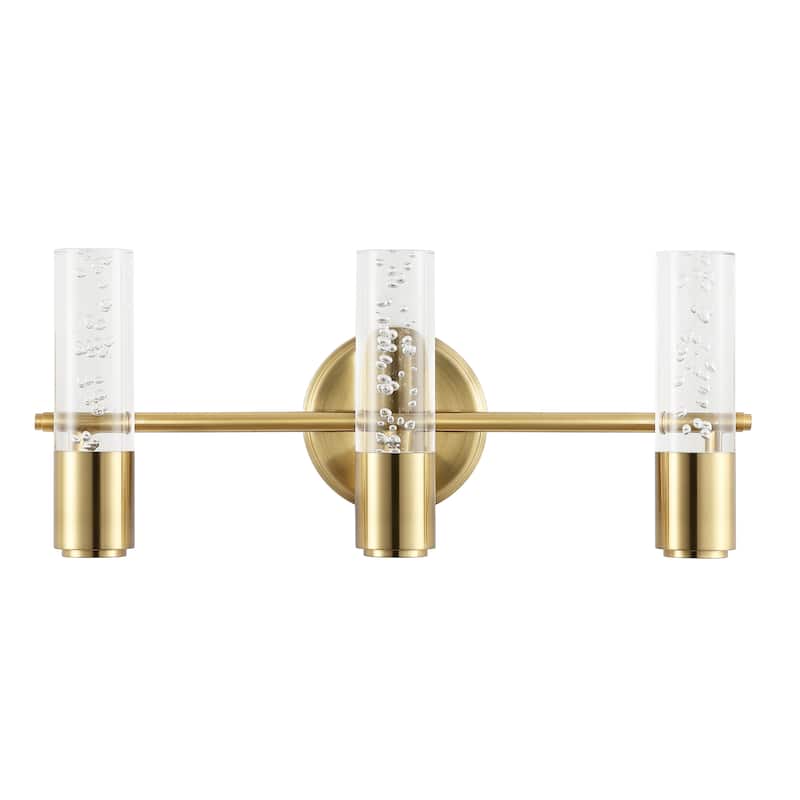 Alain Minimalist Modern Bubble Acrylic/Iron Integrated LED Vanity Light, by JONATHAN Y