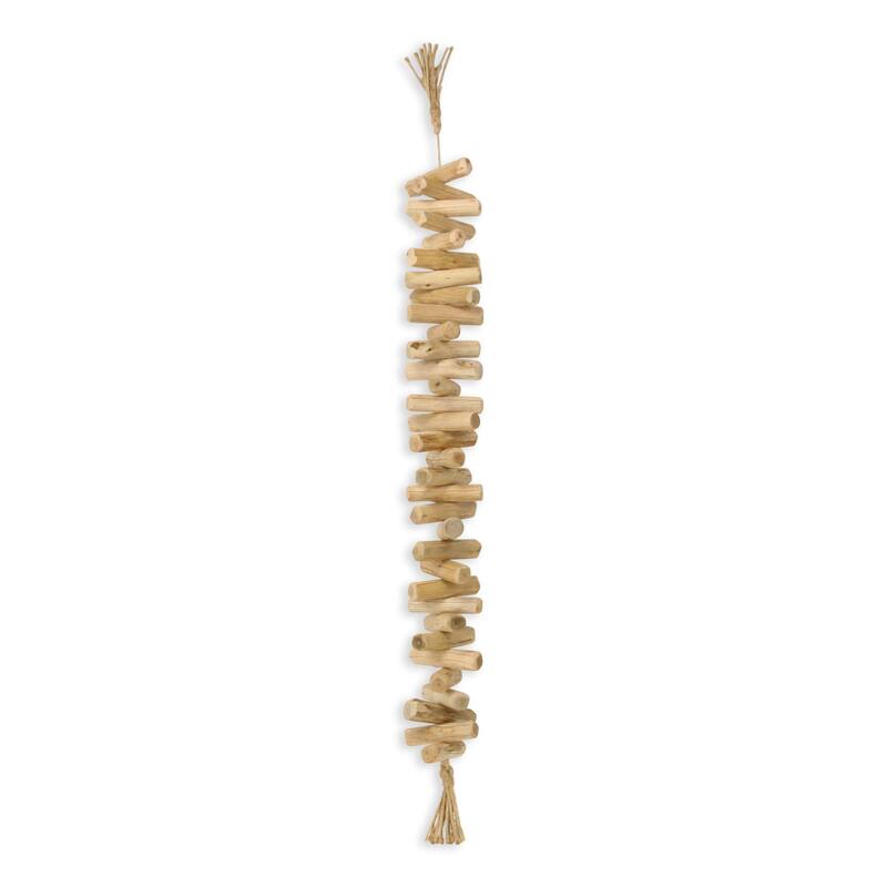 Wistan Hanging Wood Bar Tassel Decor - Large