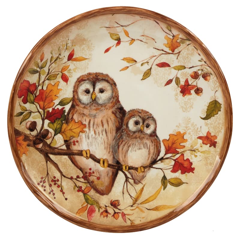 Certified International Pine Forest 8.5-inch Salad/Dessert Plates, Set of 4