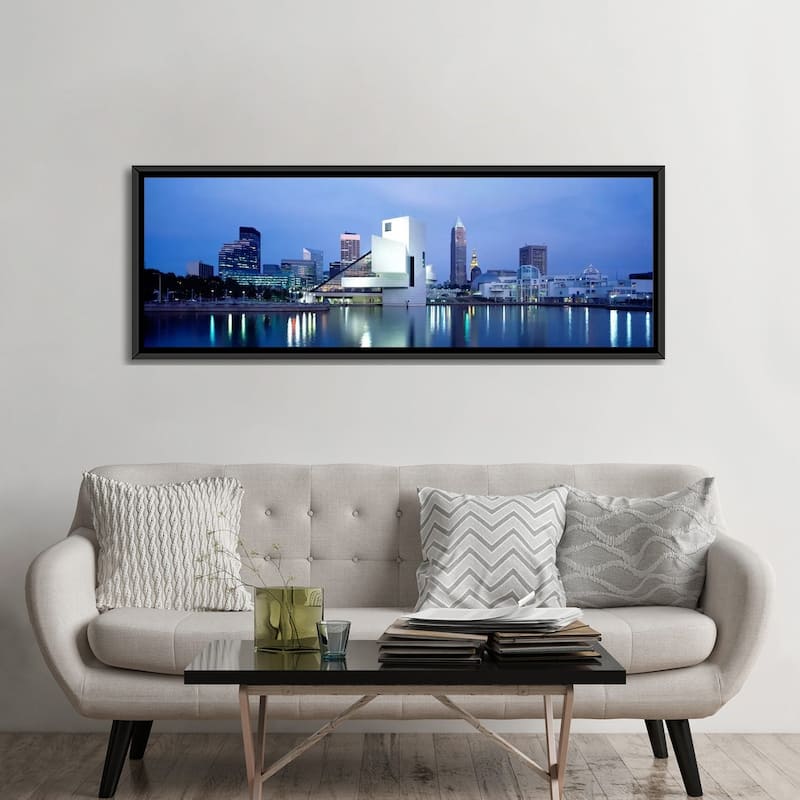 iCanvas "Rock And Roll Hall Of Fame, Cleveland, Ohio, USA" by Panoramic Images Framed Canvas Print