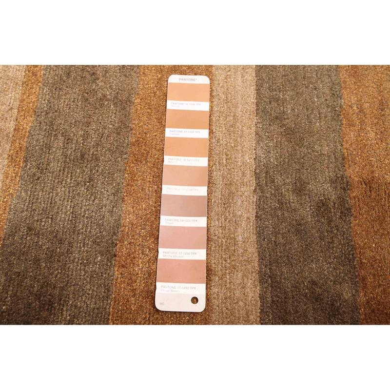 ECARPETGALLERY Hand-knotted Opulence Brown Wool Rug - 8'2 x 9'11