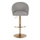 preview thumbnail 67 of 84, Porch & Den Livesey High Back Adjustable Bar Stool with Rounded T Footrest (Set of 2)