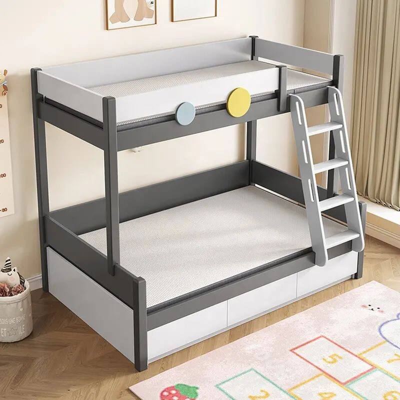 Skeleton Drawers Solid Wood Row Skeleton Storage Drawer Bunk Bed with Ladder - Overstock ...