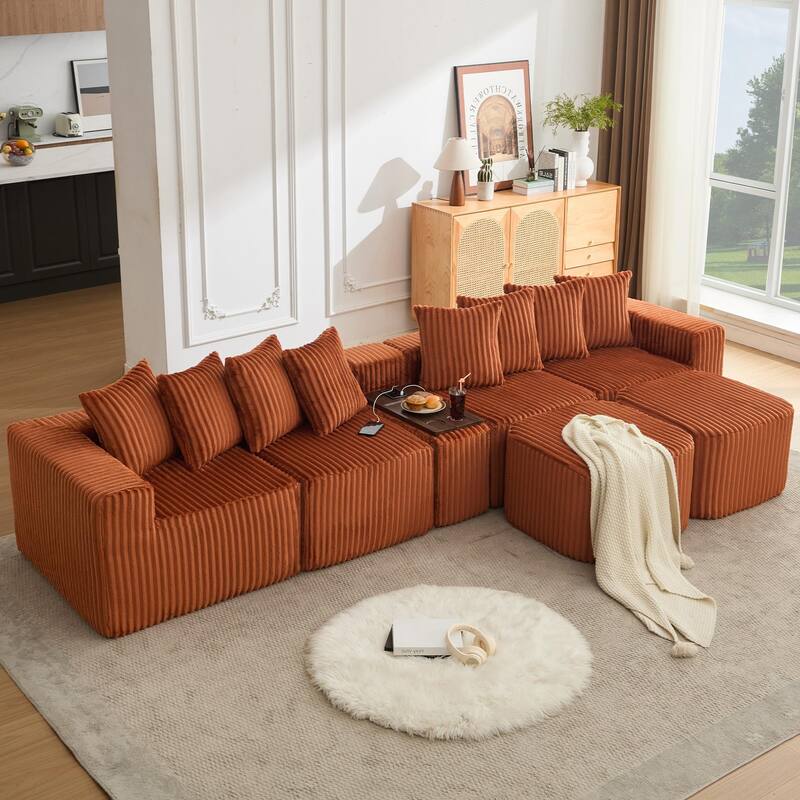 137.5" Oversize Movable Modular Sofa