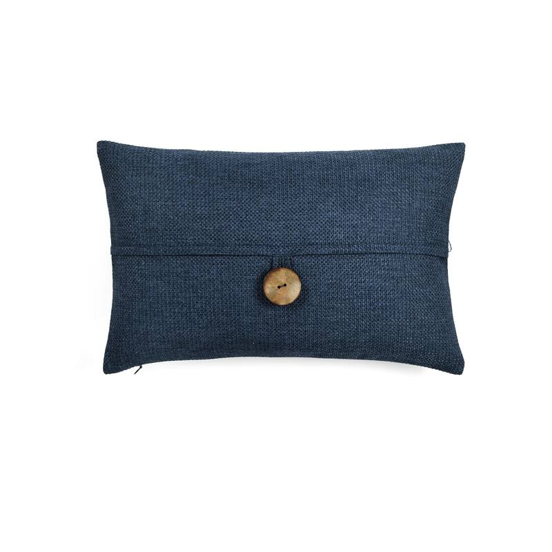 Lush Decor Clayton Woven Button Decorative Pillow Cover