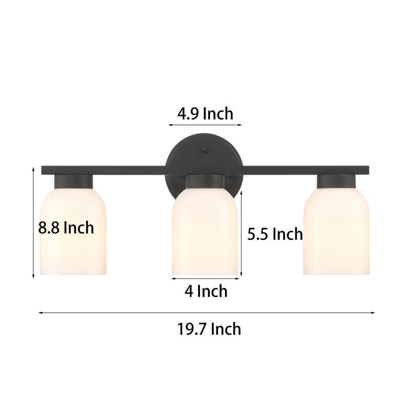 Acroma 3 - Light Dimmable Vanity Light - 3-light
