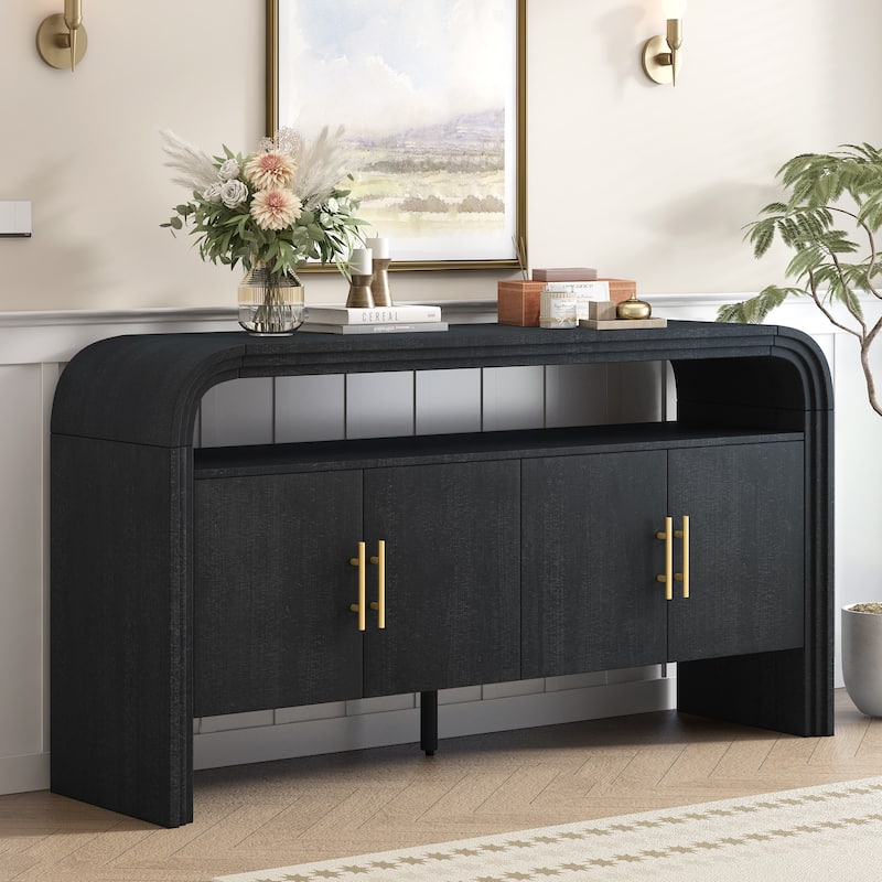 Elegant Sideboard with Treated Fir Veneer,Suitable For Entryway, Hallway, Living Room, Foyer, Corridor