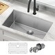 preview thumbnail 2 of 158, KRAUS Standart PRO Undermount Single Bowl Stainless Steel Kitchen Sink