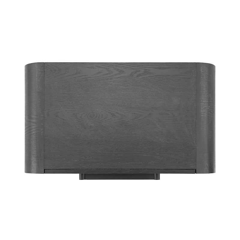 Christopher Knight Home - Mina Modern 2-Drawer Nightstand with Black Metal Handles