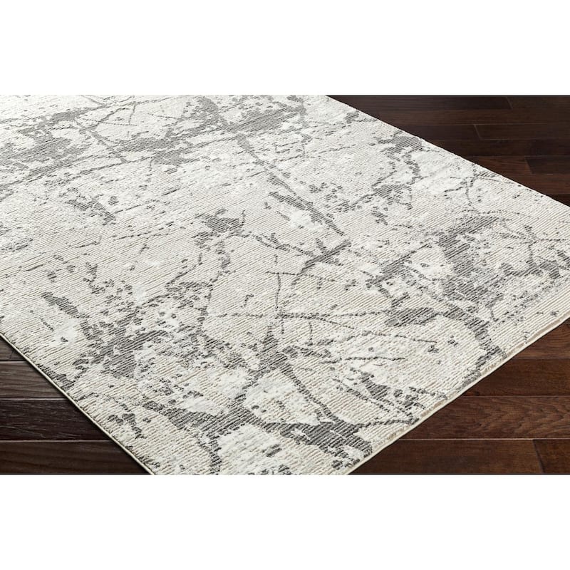 Livabliss Casual Alder Abstract Washable Area Rug