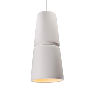 Carson Carrington Salleryd Polished Chrome Large Pendant - Polished Chrome, Bisque