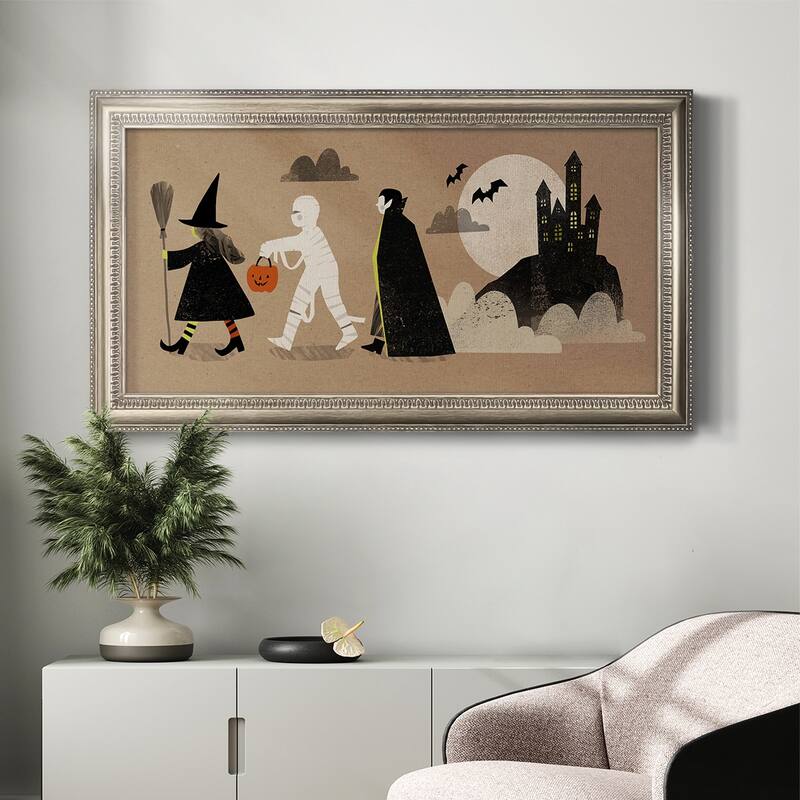 Graphic Halloween Collection D Premium Framed Canvas- Ready to Hang