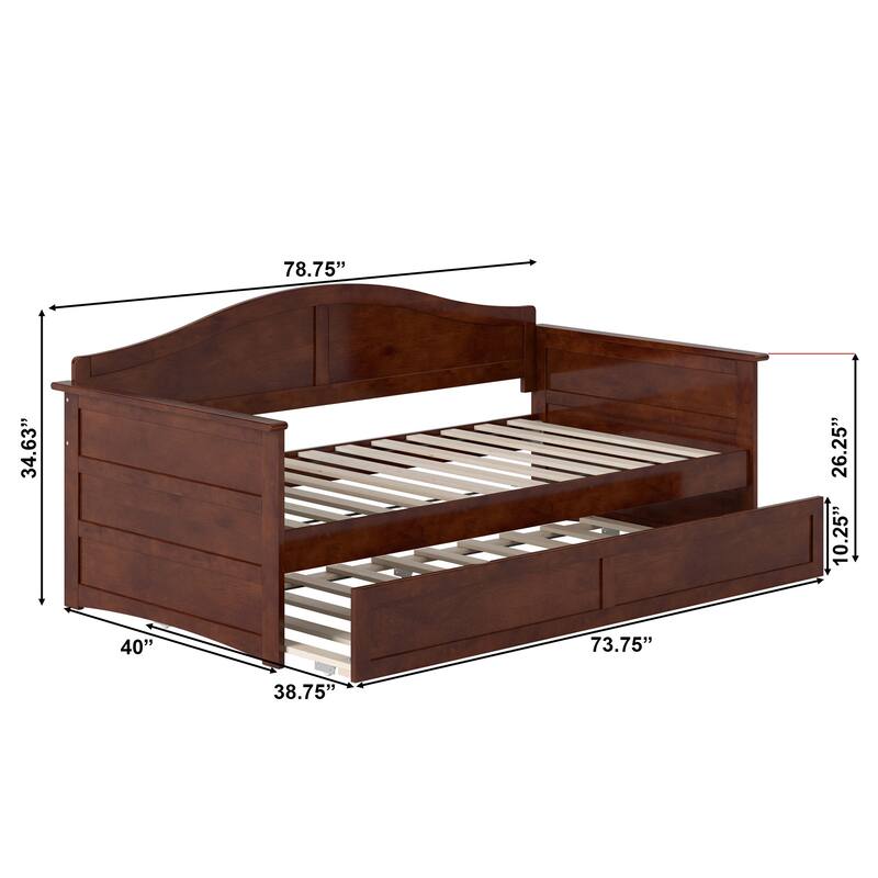 AFI Acadia Twin Size Daybed with Twin Trundle