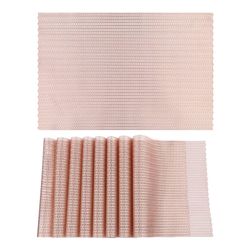 Farmhouse Placemats Set of 8 PVC Placemats for Dining Table Decor Indoor Outdoor Kitchen Table Mat Wipe Clean - 18*12in