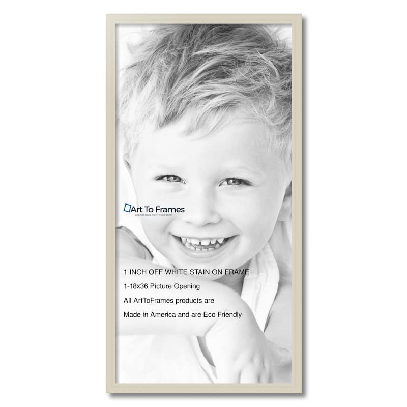ArtToFrames Classic Waves 18x36 Inch Picture Frame, 1.00 Inch Wood Poster Frame Available in Multiple Colors (60823-18x36)