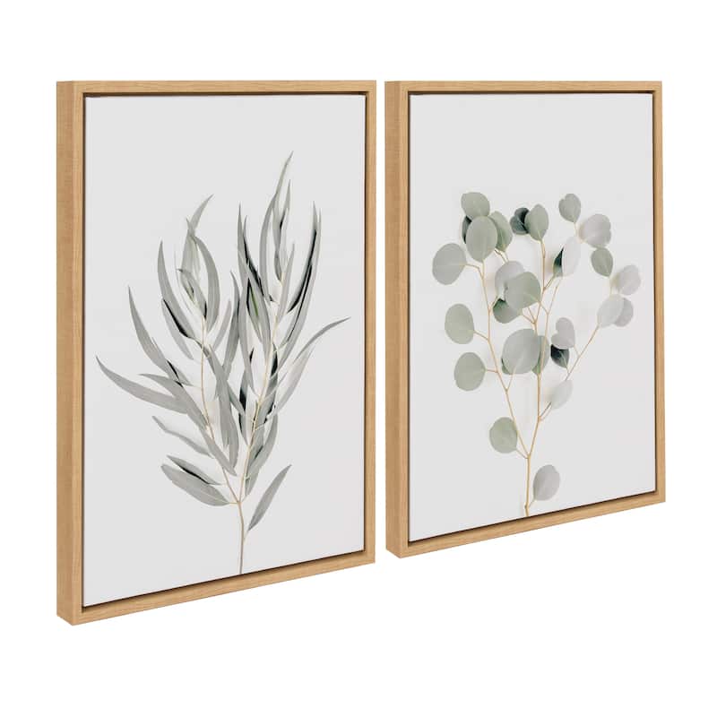 Kate and Laurel Sylvie Botanical Canvas by The Creative Bunch Studio