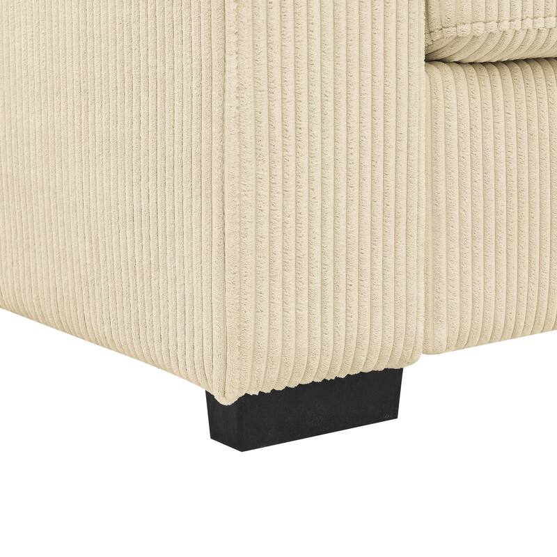 Cream Corduroy Sofa