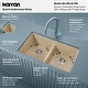 preview thumbnail 4 of 8, Karran 32" Undermount Double Equal Bowl Quartz Kitchen Sink Kit - 32" x 19.5" x 9"